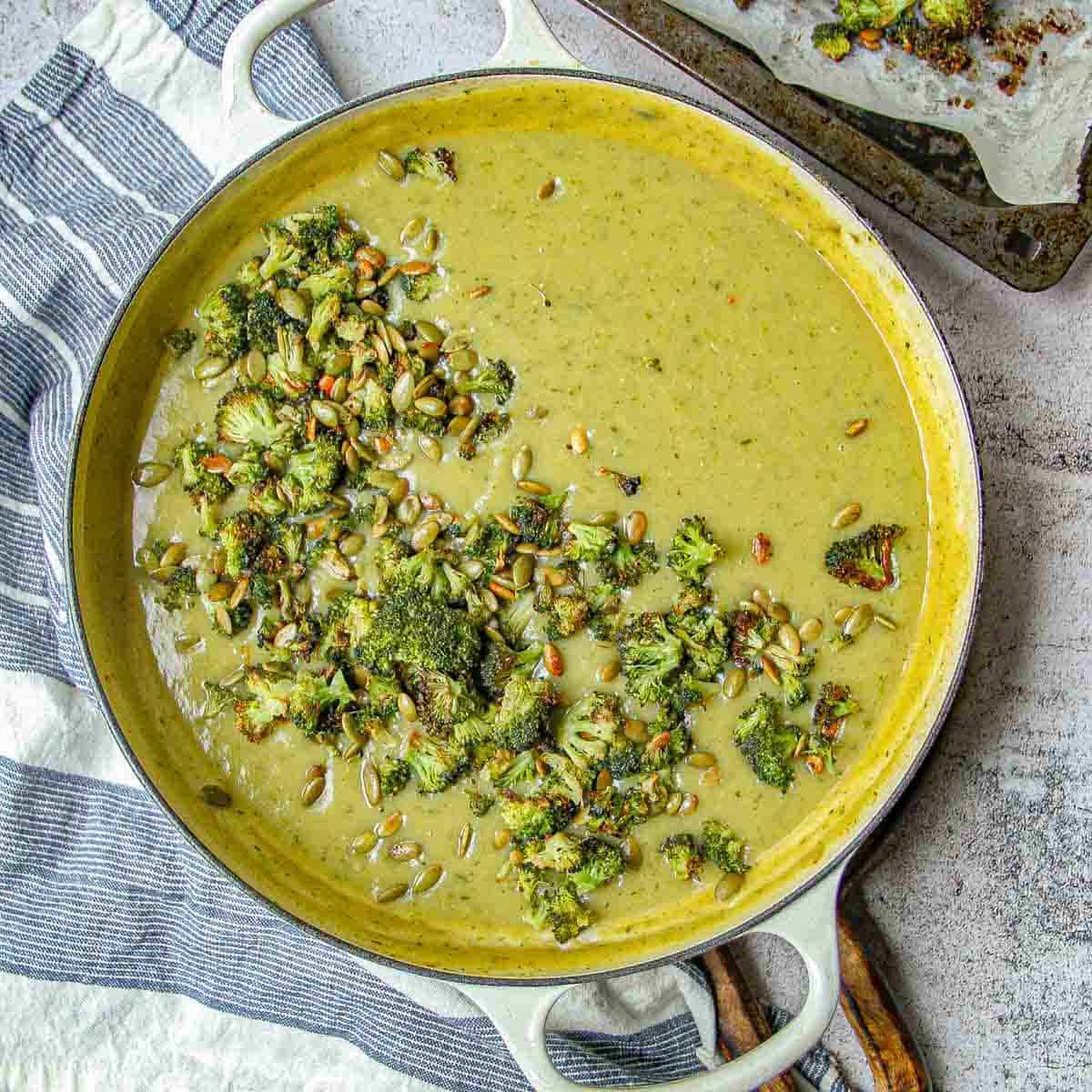 Creamy Roasted Broccoli Soup