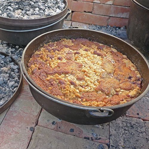 Image of Apple-Blackberry Cobbler with Oat Crumble