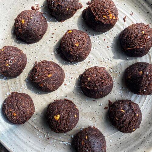Peanut Butter Brownie Protein Balls