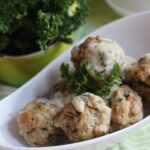 Image of Smoked Gouda Knoedel in Creamy Herb Butter Sauce