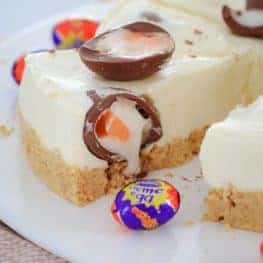 Image of Cadbury Creme Egg Cheesecake