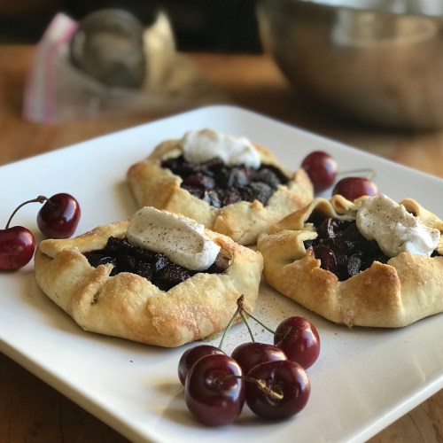 Cherry Galette with Coconut Whipped Cream