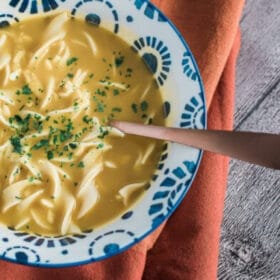 Ginger Garlic Soup with Noodles