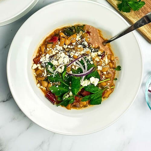 Image of White Bean Stew with Swiss Chard
