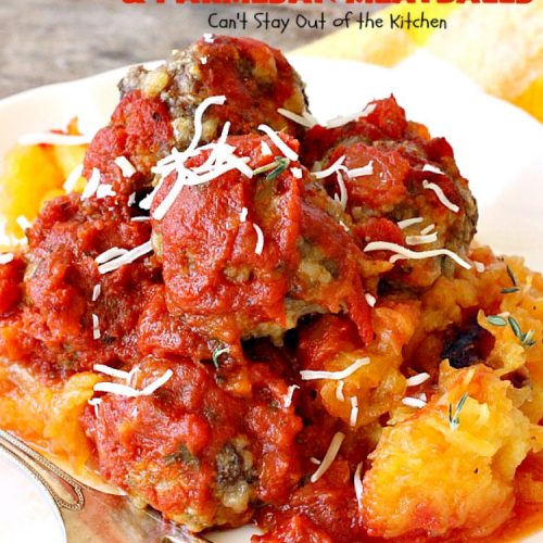 Image of Spaghetti Squash and Parmesan Meatballs