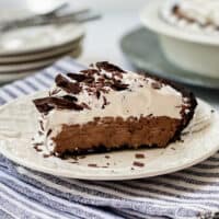 No Bake 3 Ingredient Chocolate Pie