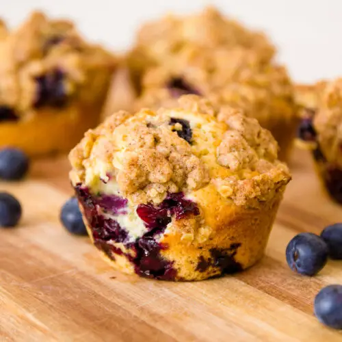 Image of Air Fryer Blueberry Muffins