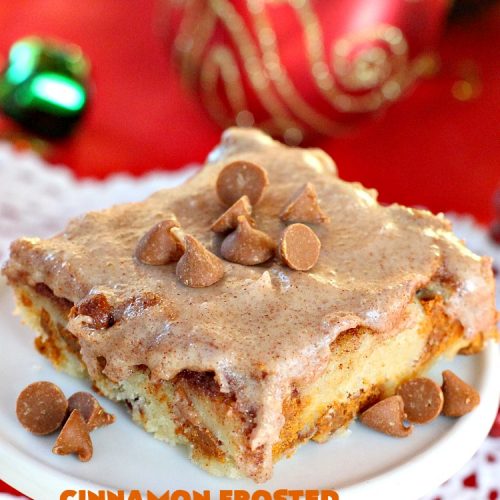 Image of Cinnamon Frosted Snickerdoodle Blondies