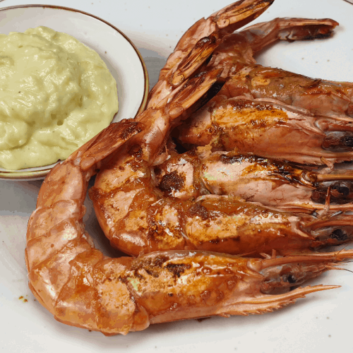 Image of Grilled prawns with aïoli