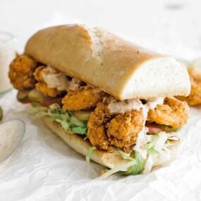 Image of New Orleans Shrimp Po Boy Sandwich Recipe