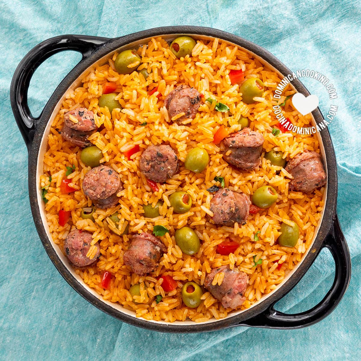 Image of Locrio de Longaniza [Recipe + Video] Rice with Dominican Sausage