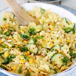 Cucumber and Sweet Corn Pasta Salad