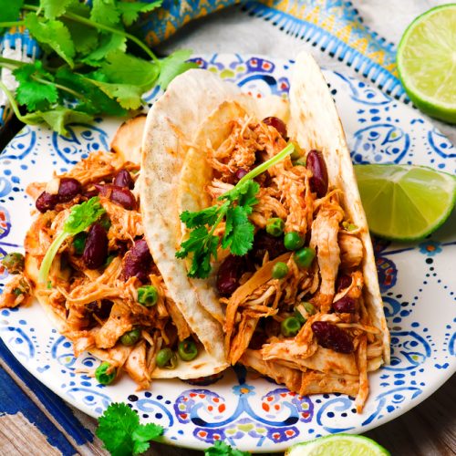 Easy Crockpot Chicken Tacos
