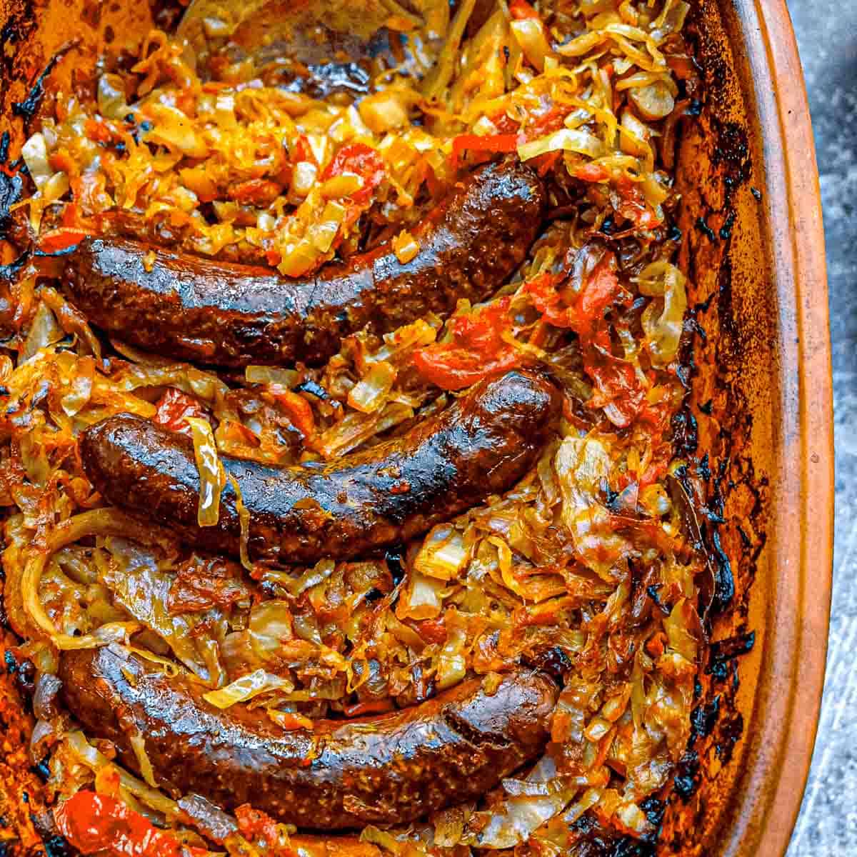 Image of Romanian Slow Roasted Caramelized Cabbage