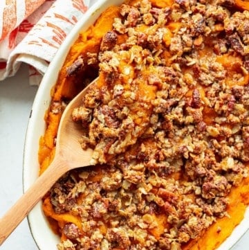Healthy Mashed Sweet Potato Casserole