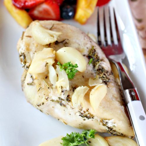 Image of Herb Chicken with Roasted Garlic