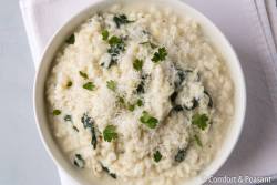 Image of Creamy Spinach and Pecorino Risotto
