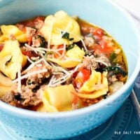 Rustic Italian Tortellini Soup
