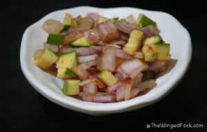 Image of East Indian Raw Mango Kadmat Salad (Gluten Free)