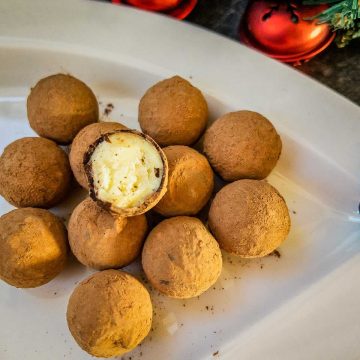 Image of Eggnog Truffles with white Chocolate