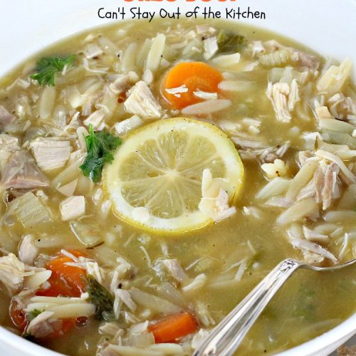 Image of Lemon Chicken Orzo Soup