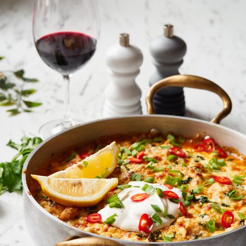 Image of One-Pan Chicken Chili Bake