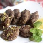 Lemon Mint Lamb Fritters