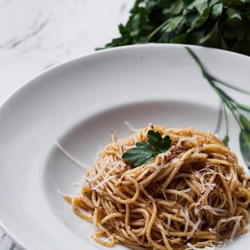 Image of Simple Truffle Mushroom Pasta