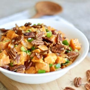 Sweet Potato Salad with Bacon and Pecans