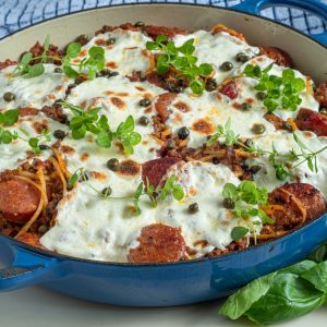 Image of Keto Spaghetti Casserole with Palmini Noodles