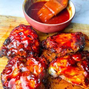 Image of BBQ Chicken Thighs In Air Fryer