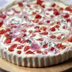 Goat Cheese, Peppadew, Pickled Onion Tart
