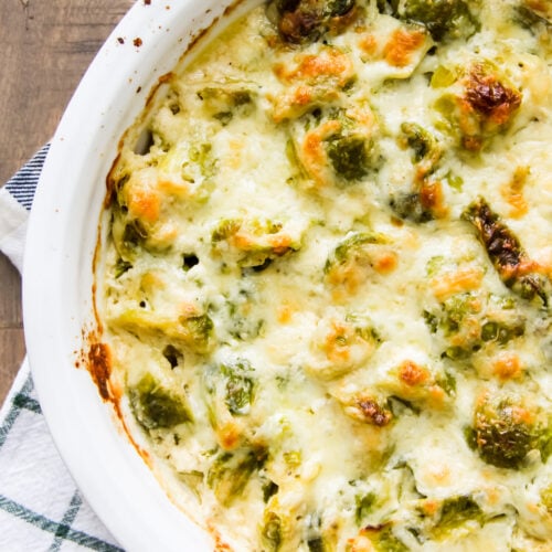 Creamy Brussels Sprouts Bake