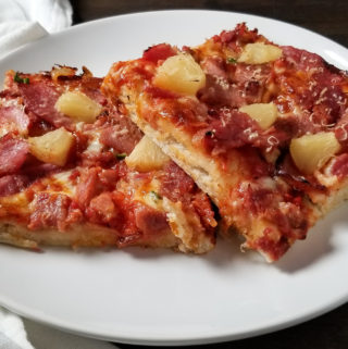 Sheet Pan Hawaiian Pizza