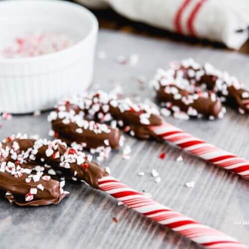 Chocolate Dipped Candy Canes