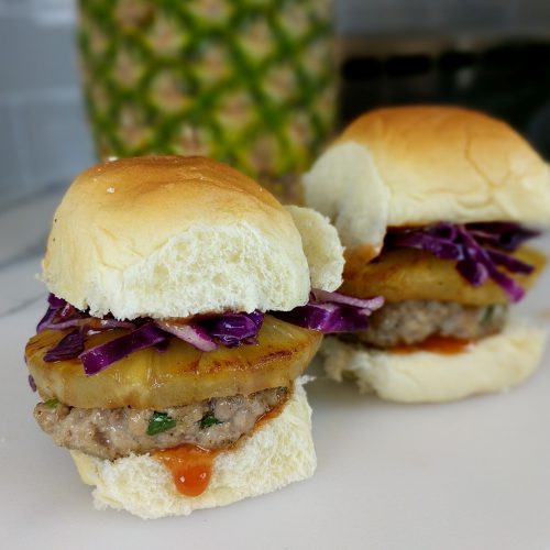 Hawaiian Pork and Pineapple Sliders