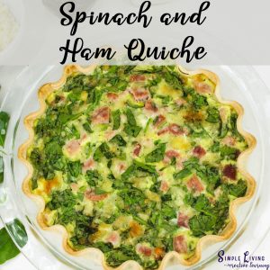 Image of Spinach and Ham Quiche