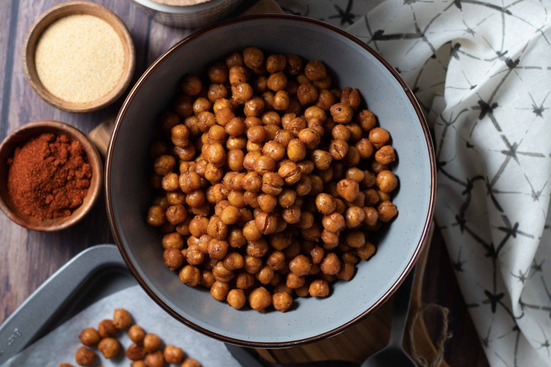 Spicy Roasted Chickpeas