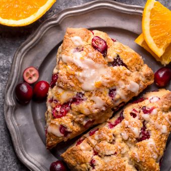Cranberry Orange Scones (Bakery-Style)