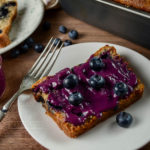 Blueberry-Juniper Rye Cake with Blueberry Curd