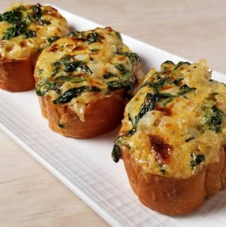 Spinach Dip Toast