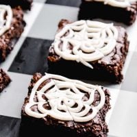 Spiderweb Brownies