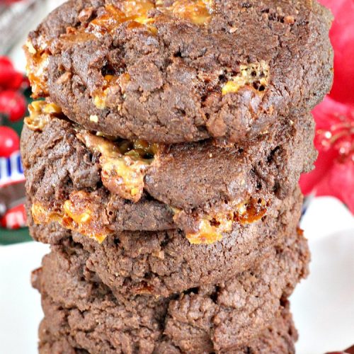 Chocolate Snickers Cookies