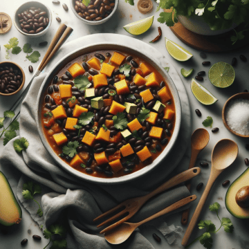 Vegan Black Bean Butternut Squash Stew Recipe for Thanksgiving