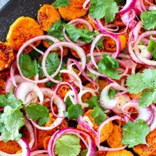 Sweet Potato Salad With Pickled Onions & Coriander