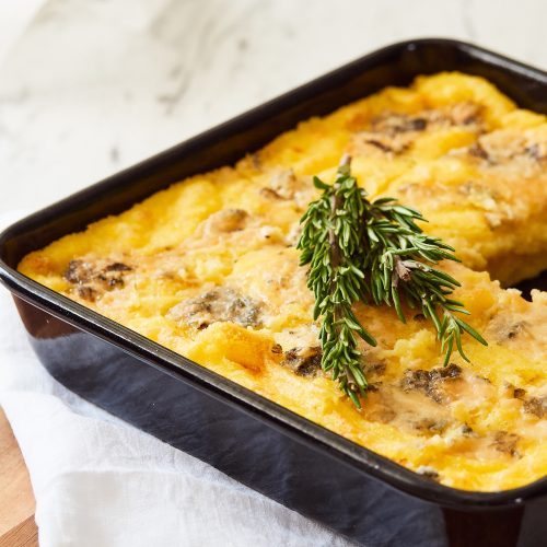 Baked Polenta with Gorgonzola