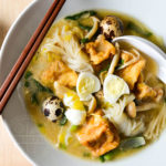 Kitsune Nabe - Japanese Stew with Tofu Puffs