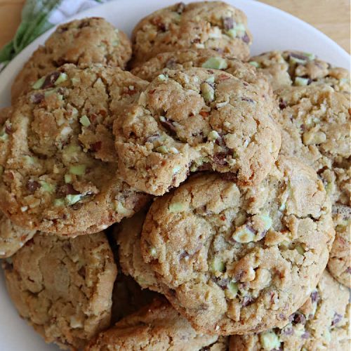 Mint Chocolate Fudge Cookies