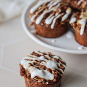 Healthy Banana Coffee Cake Muffins
