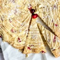 Holiday White Chocolate Cranberry Scones